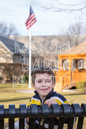 Chance Mullen Democratic Party Nominee for Village of Pelham Trustee and his family photographed in Pelham NY