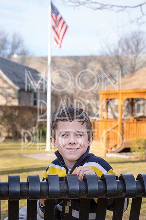 Chance Mullen Democratic Party Nominee for Village of Pelham Trustee and his family photographed in Pelham NY